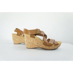 Clarks Espadrilles, Brown Wedges